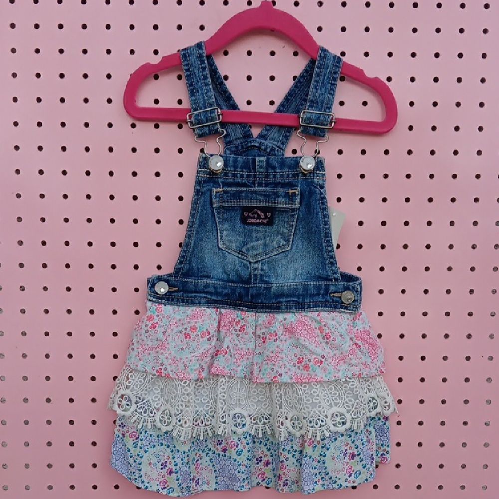 Jordache Denim Floral Girl's Dress-Size 3T